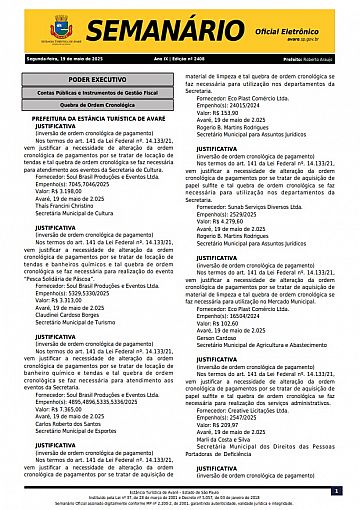 Semanário Oficial - Ed. 2408