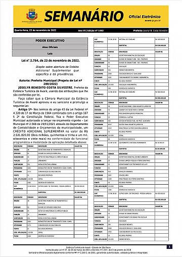 Semanário Oficial - Ed. 1443