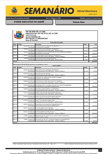 Semanário Oficial - Ed. 1091