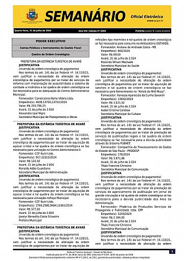Semanário Oficial - Ed. 2069