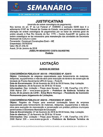 Semanário Oficial - Ed. 95