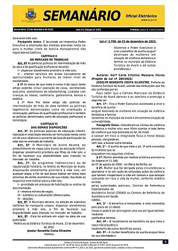 Semanário Oficial - Ed. 1472