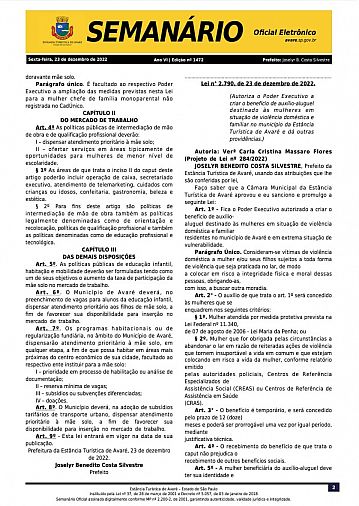 Semanário Oficial - Ed. 1472