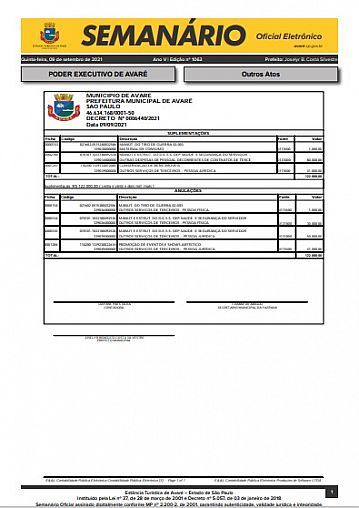 Semanário Oficial - Ed. 1063