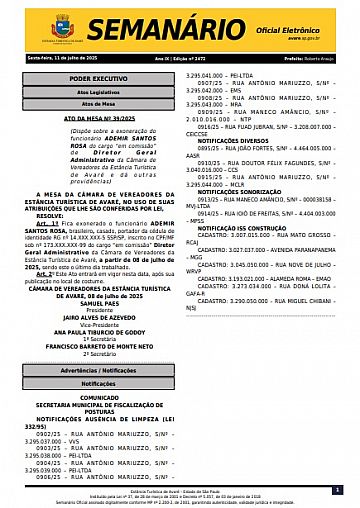 Semanário Oficial - Ed. 2472