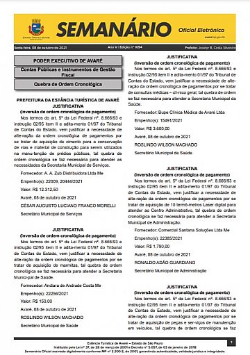 Semanário Oficial - Ed. 1094