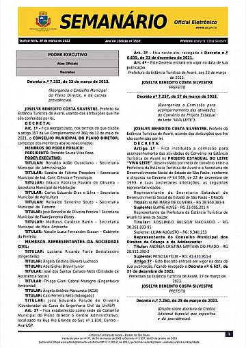 Semanário Oficial - Ed. 1559