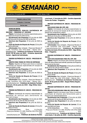 Semanário Oficial - Ed. 2466