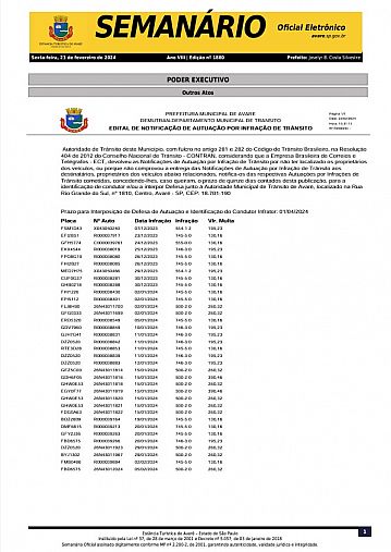 Semanário Oficial - Ed. 1880