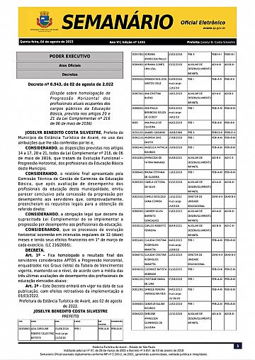 Semanário Oficial - Ed. 1355
