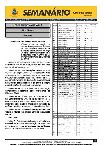 Semanário Oficial - Ed. 415