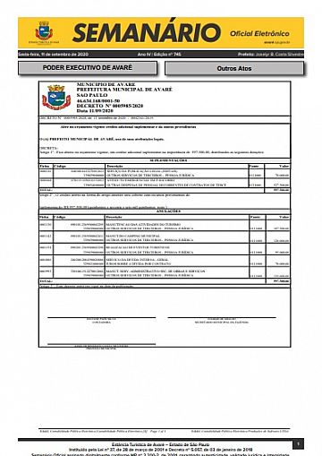 Semanário Oficial - Ed. 745