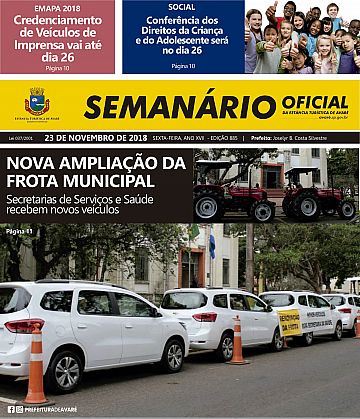 Semanário Oficial - Ed. 885