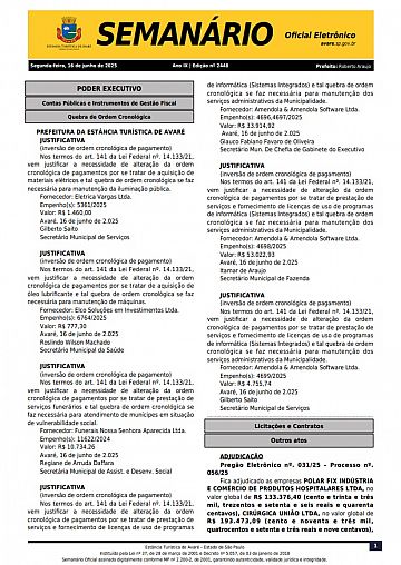 Semanário Oficial - Ed. 2448