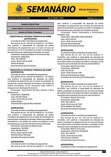 Semanário Oficial - Ed. 2410