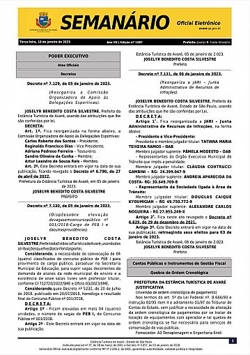 Semanário Oficial - Ed. 1487