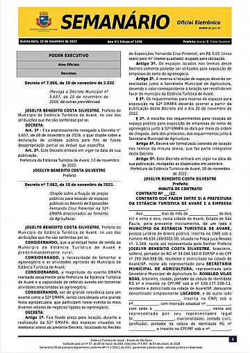 Semanário Oficial - Ed. 1436