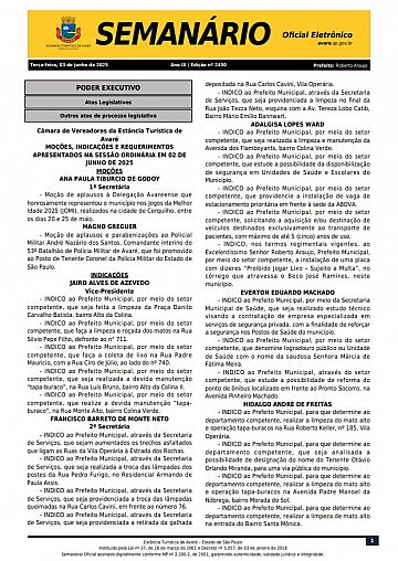 Semanário Oficial - Ed. 2430