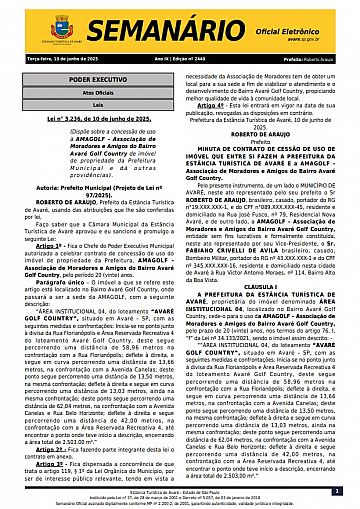 Semanário Oficial - Ed. 2440