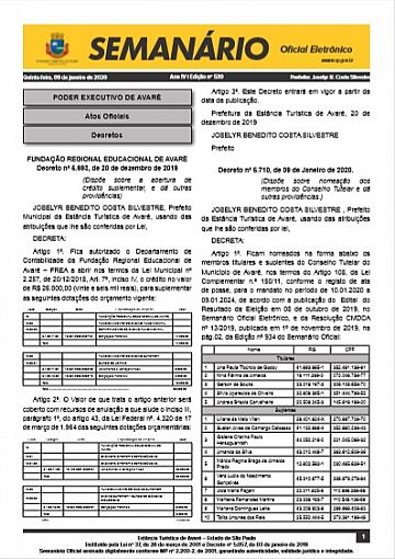 Semanário Oficial - Ed. 530