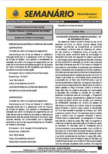 Semanário Oficial - Ed. 449