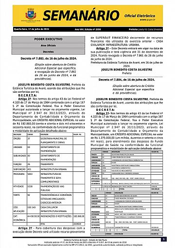 Semanário Oficial - Ed. 2050