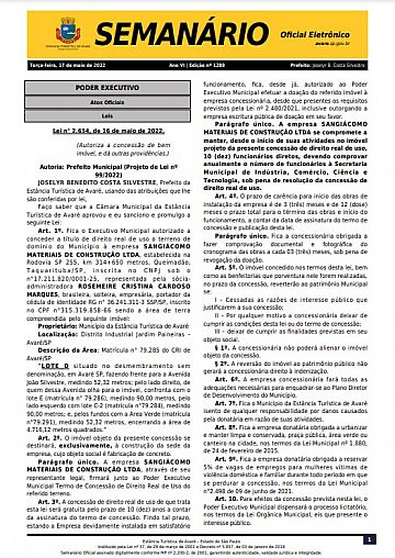 Semanário Oficial - Ed. 1288