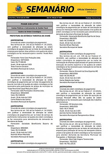 Semanário Oficial - Ed. 2405