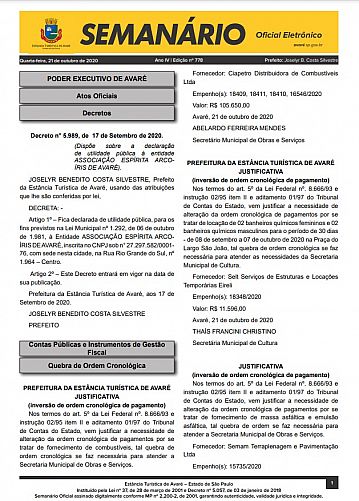 Semanário Oficial - Ed. 778