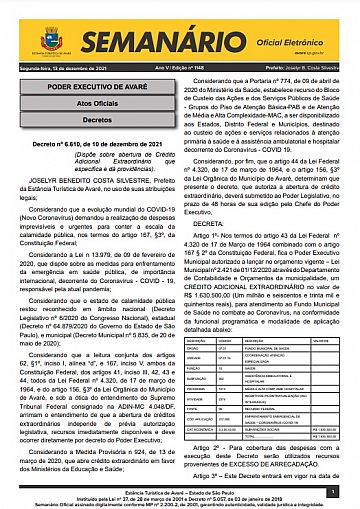 Semanário Oficial - Ed. 1148