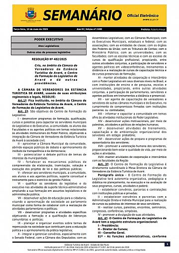 Semanário Oficial - Ed. 2400