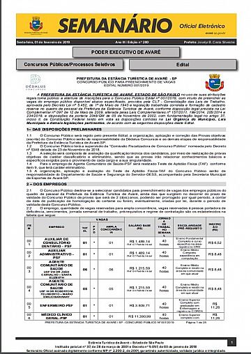 Semanário Oficial - Ed. 280