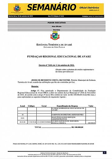 Semanário Oficial - Ed. 1414