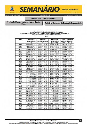 Semanário Oficial - Ed. 278
