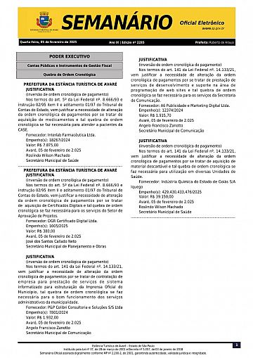 Semanário Oficial - Ed. 2285