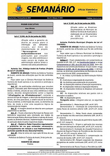 Semanário Oficial - Ed. 2455