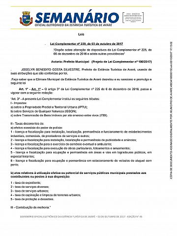 Semanário Oficial - Ed. 45