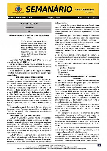 Semanário Oficial - Ed. 1473
