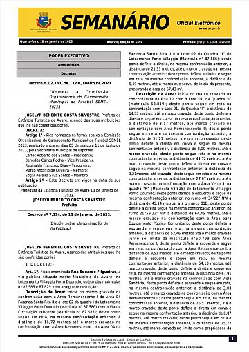 Semanário Oficial - Ed. 1494