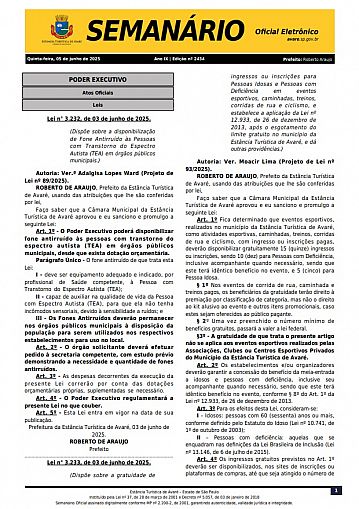 Semanário Oficial - Ed. 2434