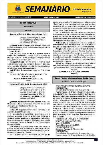 Semanário Oficial - Ed. 1440