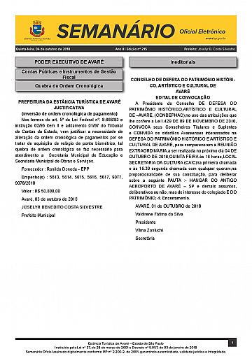Semanário Oficial - Ed. 215
