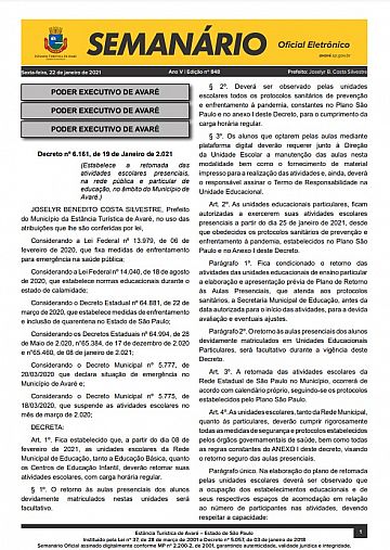 Semanário Oficial - Ed. 848
