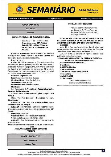 Semanário Oficial - Ed. 1424
