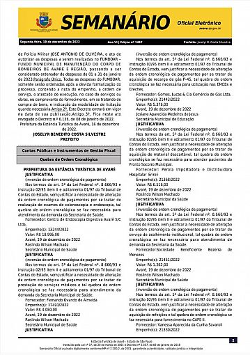 Semanário Oficial - Ed. 1467