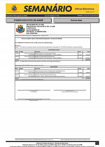 Semanário Oficial - Ed. 722