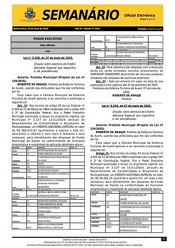 Semanário Oficial - Ed. 2422