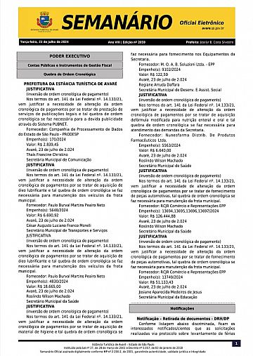 Semanário Oficial - Ed. 2059