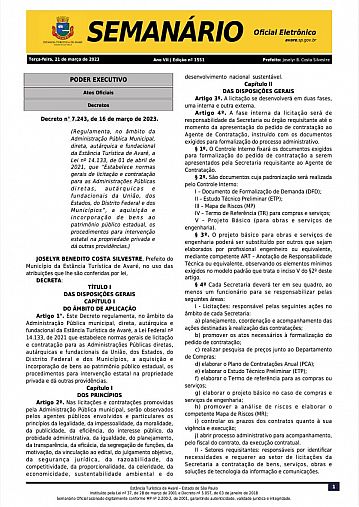 Semanário Oficial - Ed. 1551