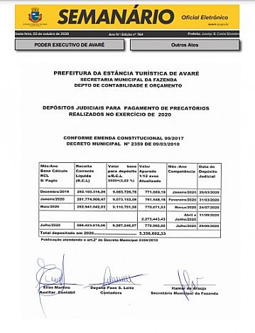 Semanário Oficial - Ed. 764